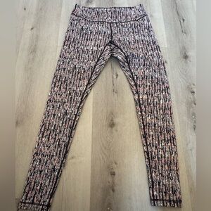 Zella Black and Pink Graphic Leggings